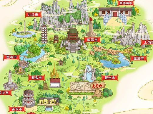 手绘地图_创意设计作品图片素材-站酷zcool