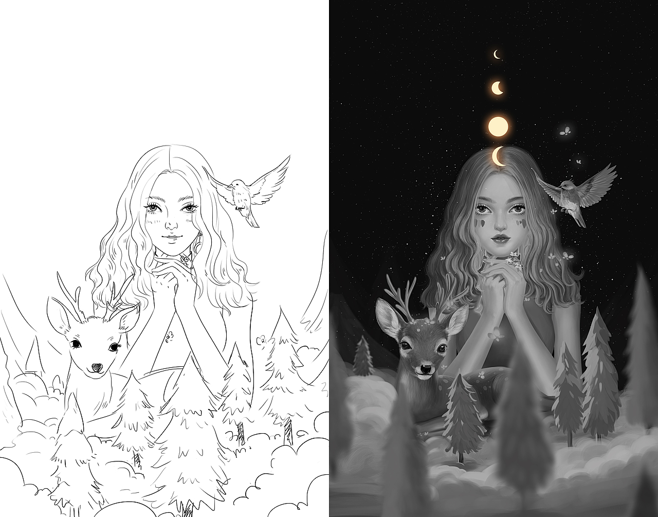 愿每個(gè)生命都被溫柔以待~~（圖ZMjI3Njg2Nzk2） - 創(chuàng)作習(xí)作 - 站酷設(shè)計(jì)師Claire插畫原創(chuàng)素材 - 站酷ZCOOL