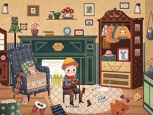儿童插画【德卡的房间】