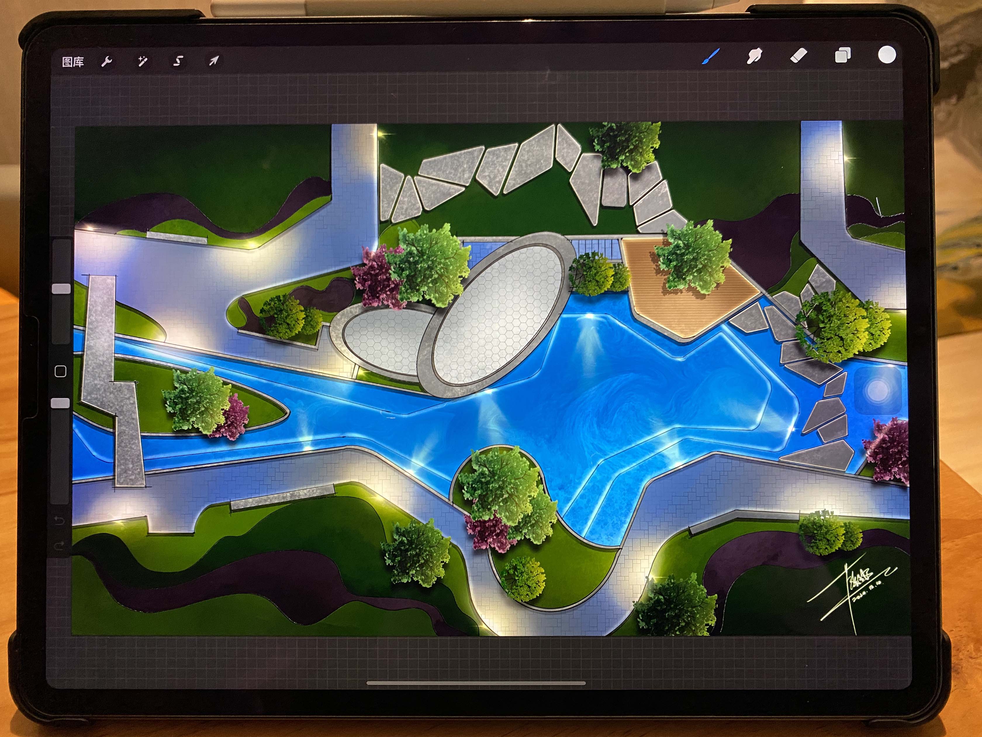 纯粹—劳彩媚景观建筑ipad手绘网络系统课