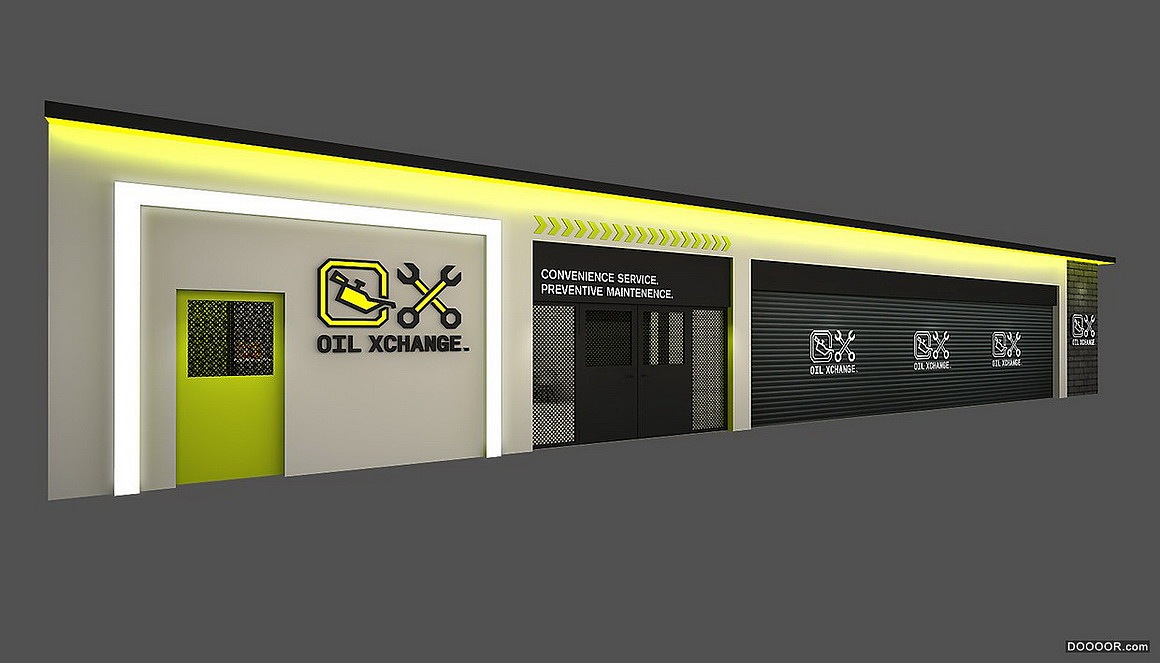 概念店铺设计 3D效果图制作