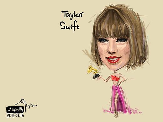 【人物计画】-泰勒·斯威夫特（个人主页-ZMjYwNzE2NjQ=） - 艺术插画 - 站酷设计师大年BigYear24原创素材 - 站酷ZCOOL