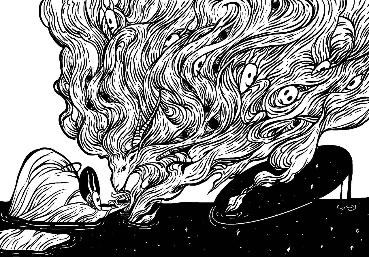 星空系列黑白线稿(一)