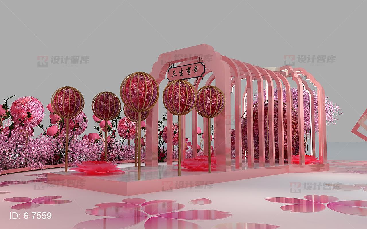 ZS-春暖花开网红少女粉色风格樱花节拍照美陈-0331（图ZMjAzMTcwOTA4） - 场景 - 站酷设计师设计智库原创素材 - 站酷ZCOOL