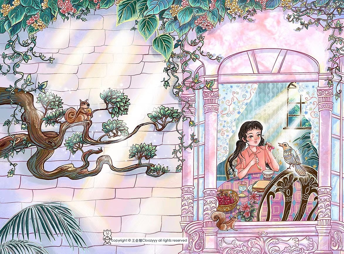 书籍封面插画|秦文君老师幻想文学封面插画