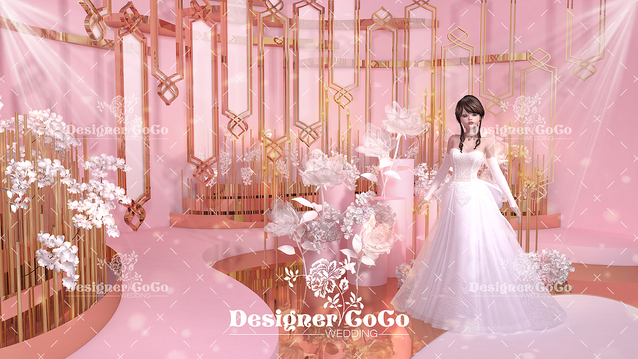 【3D婚礼设计】3D效果图