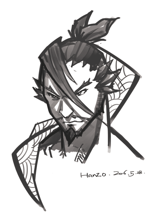 半藏,守望先锋|游戏原画|插画|diegotan - 原创设计作品 - 站酷