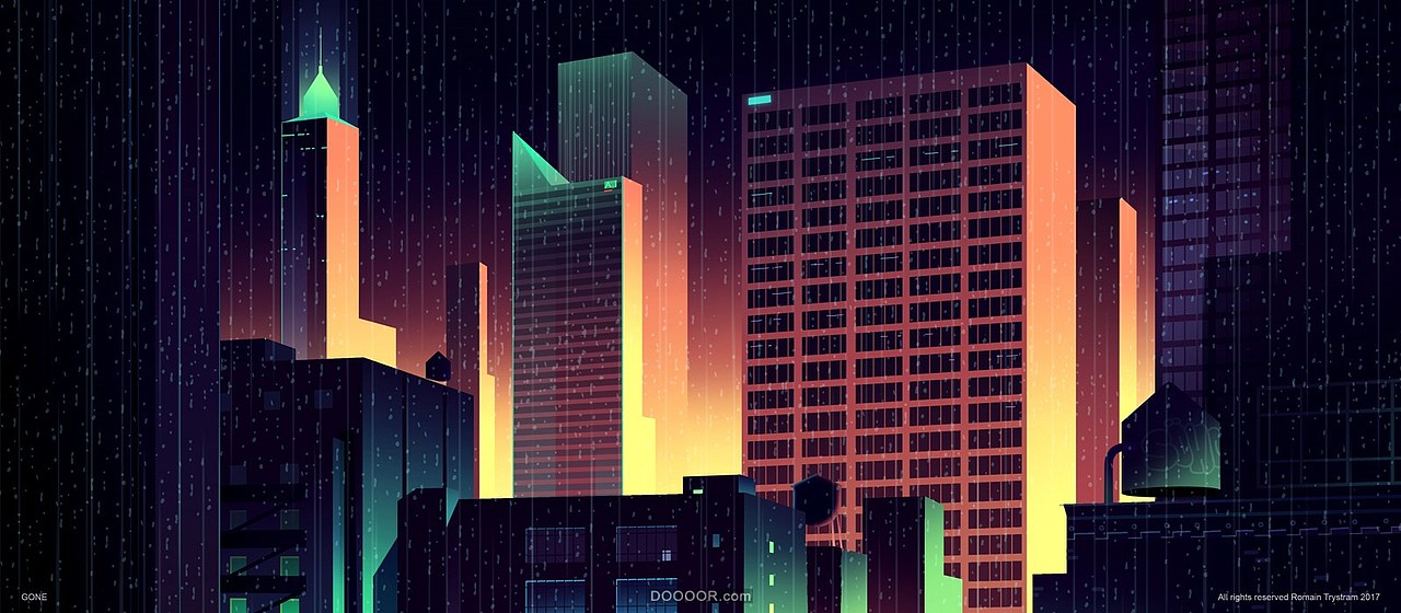 摩洛哥trystram城市夜景霓虹插画（图ZMTEwMTk0ODA0） - 艺术插画 - 站酷设计师kisen_ke原创素材 - 站酷ZCOOL