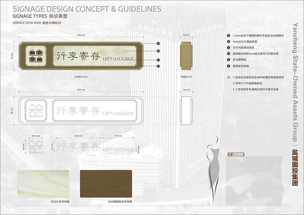 盐城国投大厦（办公 酒店 小区）导视系统 标识标牌设计  小区后期奉上 
