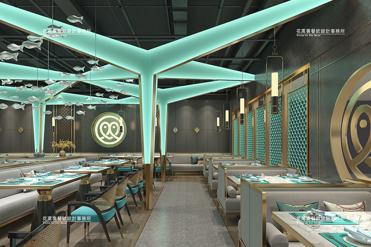 乌鲁木齐·歆鱼坊烤鱼餐饮空间设计-花万里|空间|家装