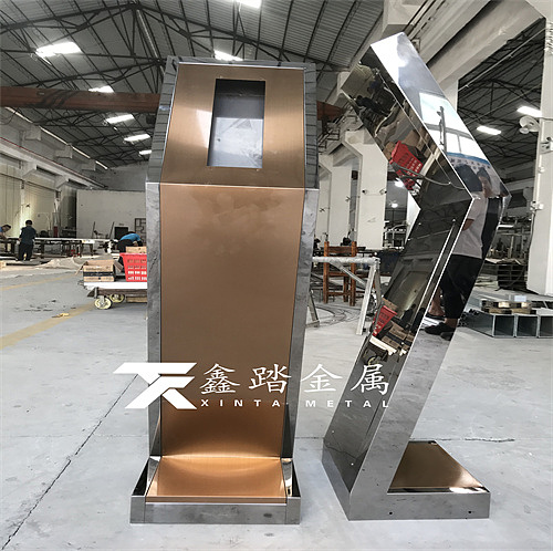 售楼部小区人脸识别不锈钢门禁机支架、不锈钢门口机