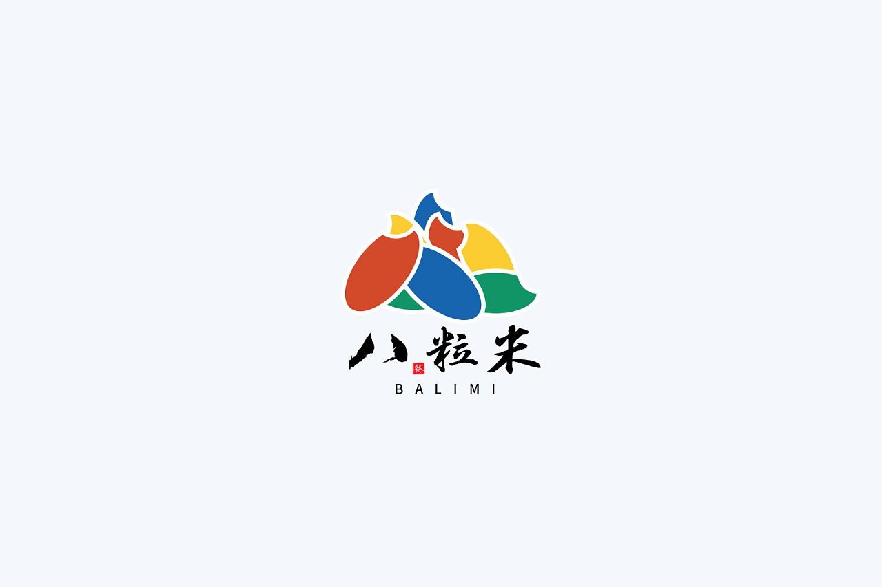八粒米logo设计