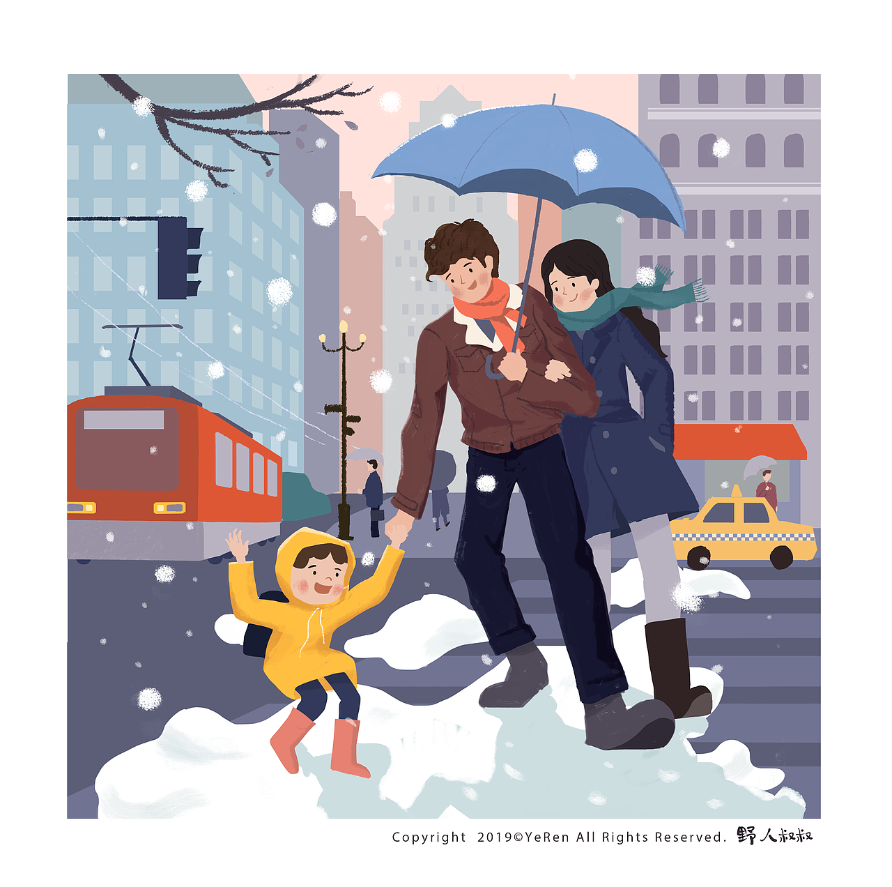 家庭日常（图ZMTQwODEzMTU2） - 商业插画 - 站酷设计师野人叔叔原创素材 - 站酷ZCOOL