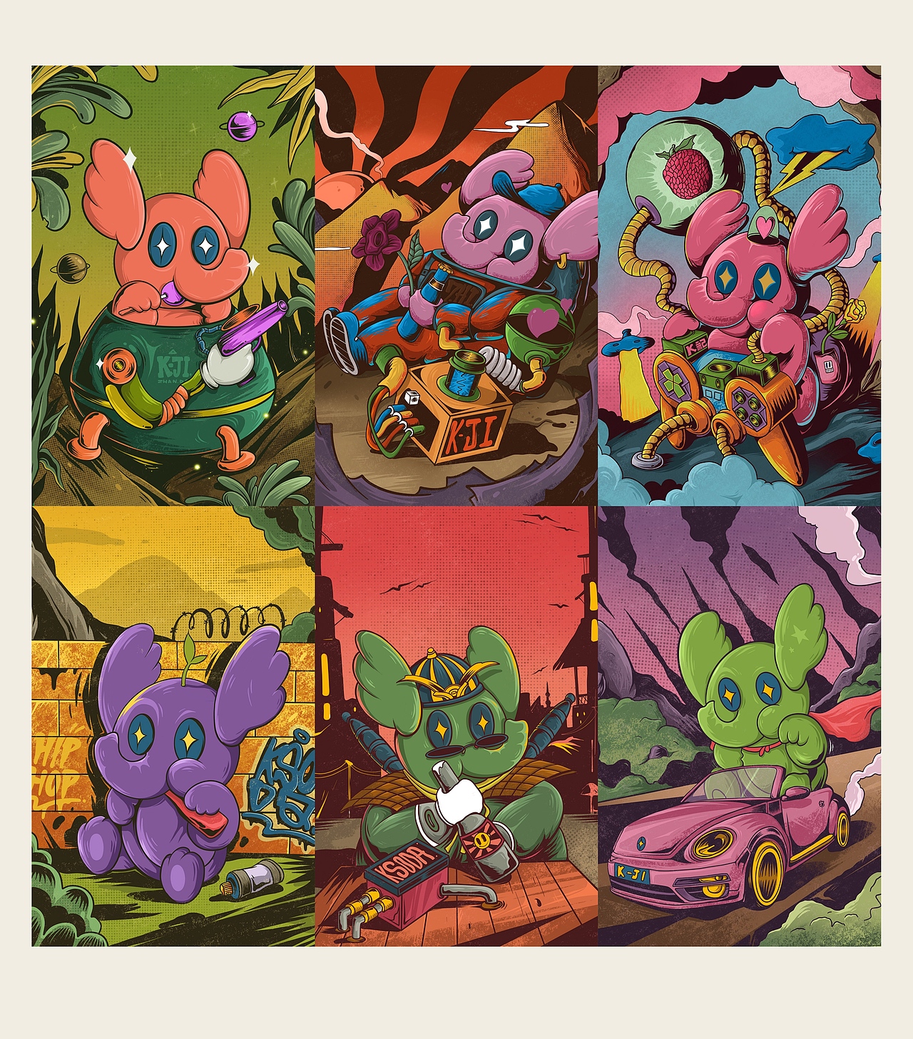 K记汽水瓶身包装插画设计（图ZMjMyOTY4ODI4） - 商业插画 - 站酷设计师晨鸣达原创素材 - 站酷ZCOOL