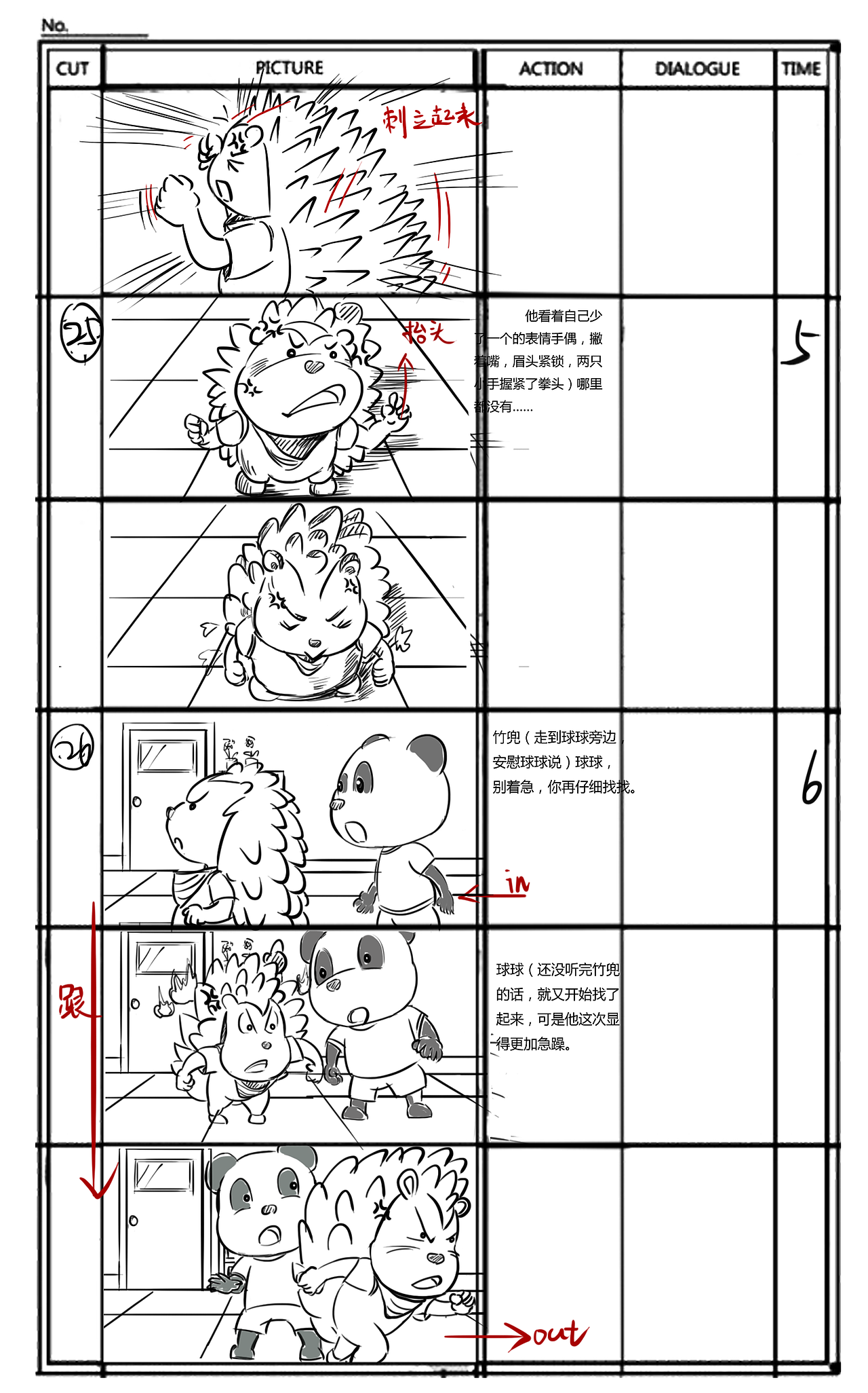 儿童动画剧集其一分镜