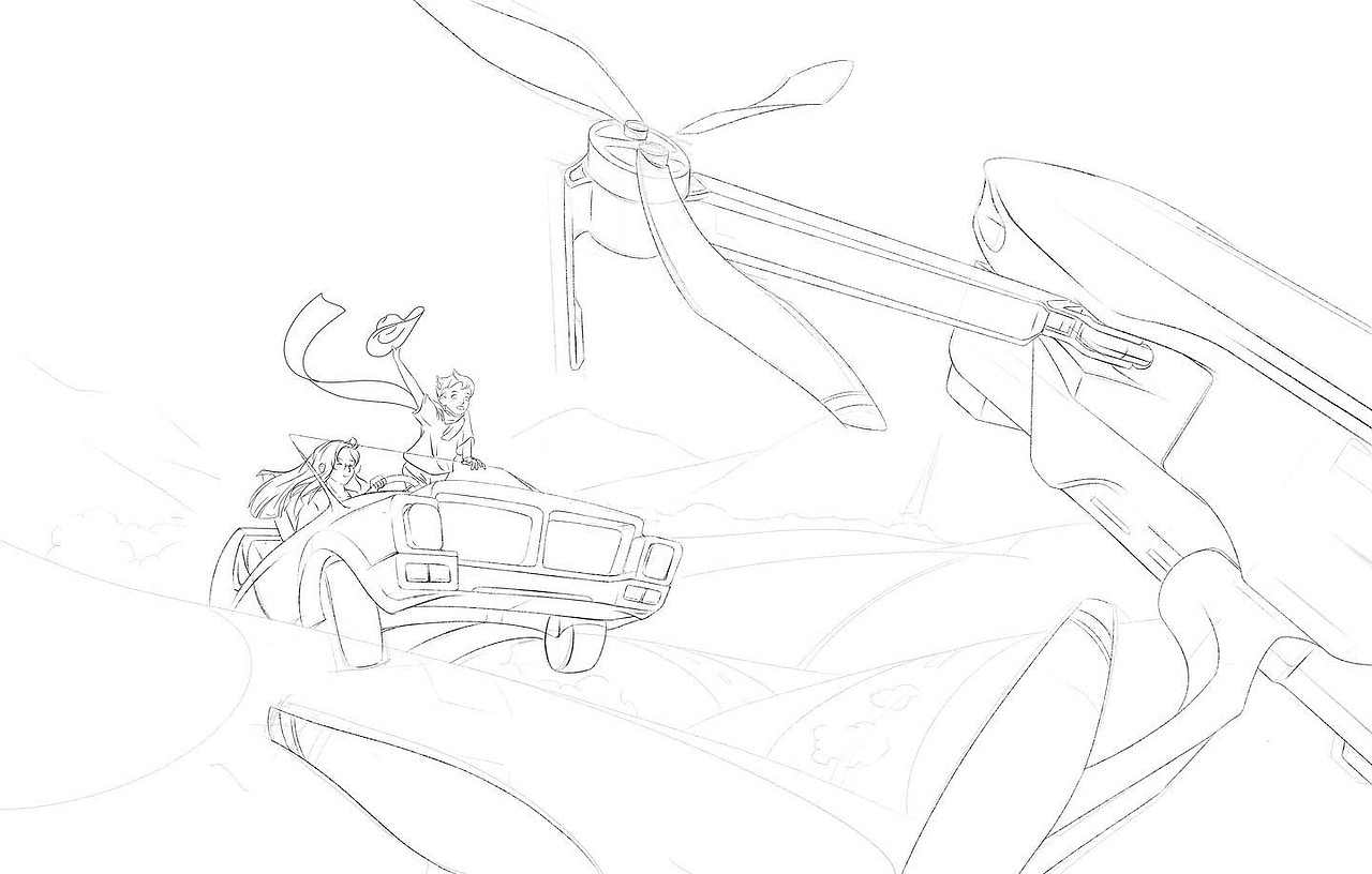 原创插画|峡湾自驾游