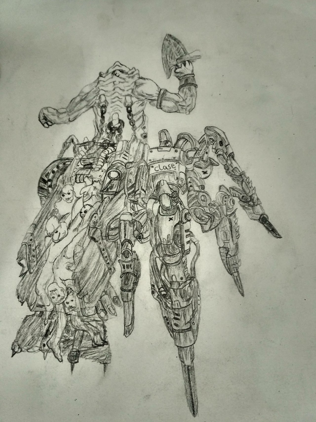 刚学的素描，比着书画的