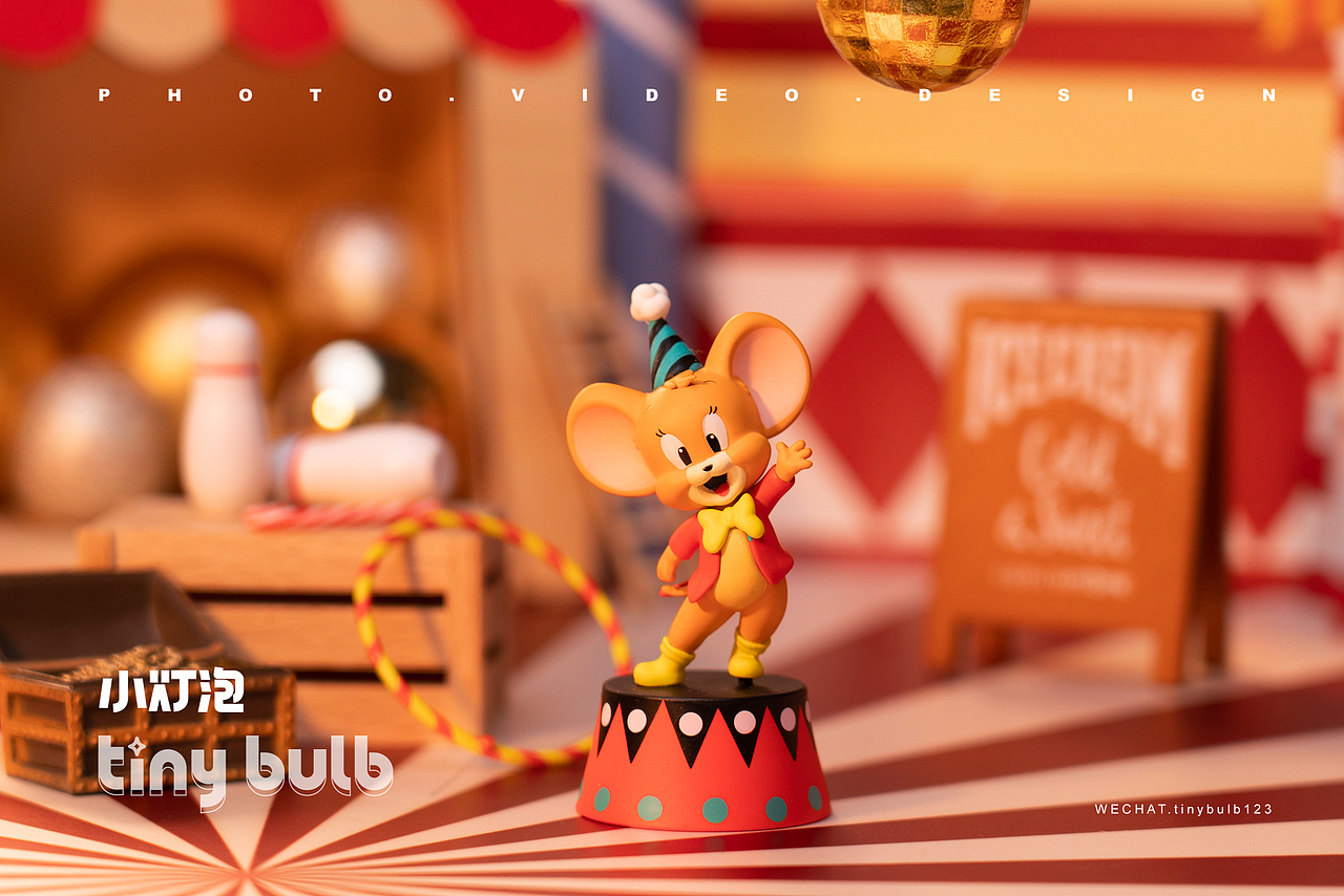 盲盒拍摄｜名创优品 猫和老鼠马戏团系列（图ZMjgxODU1NTQ4） - 产品摄影 - 站酷设计师小灯泡视觉I潮玩原创素材 - 站酷ZCOOL
