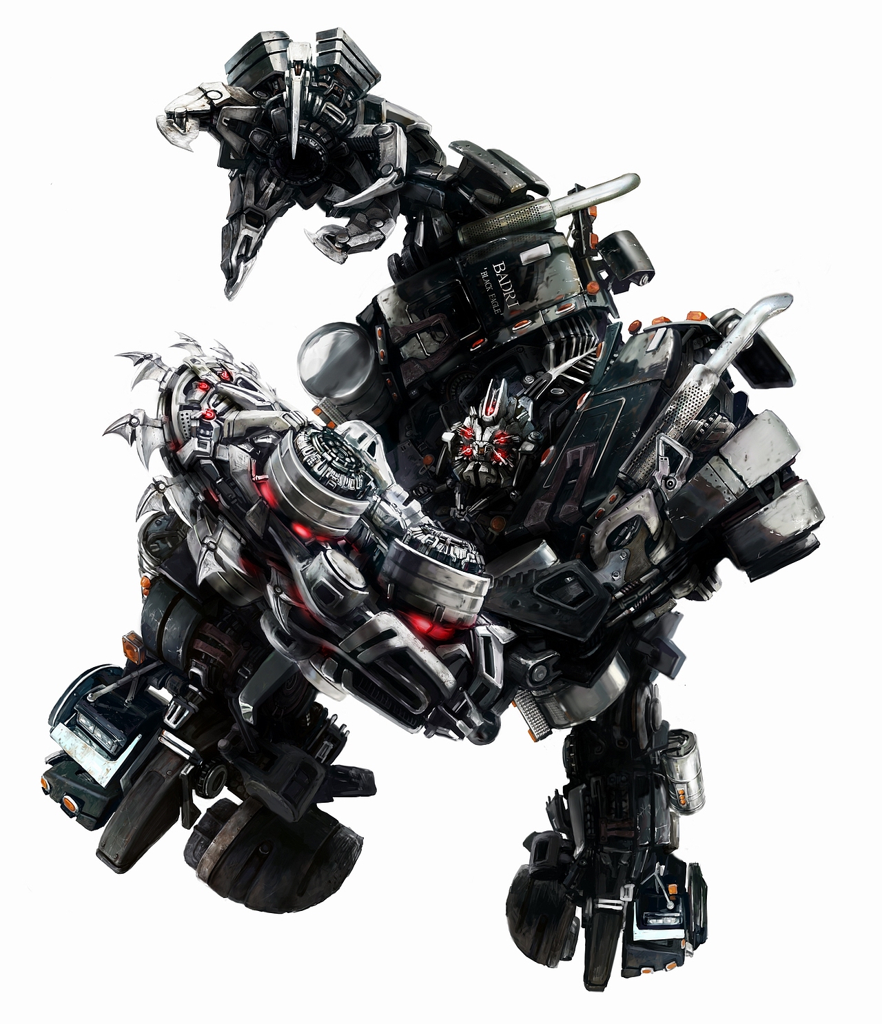 电影风格变形金刚最后一作第4作汽车大师motormaster变形为kenworth