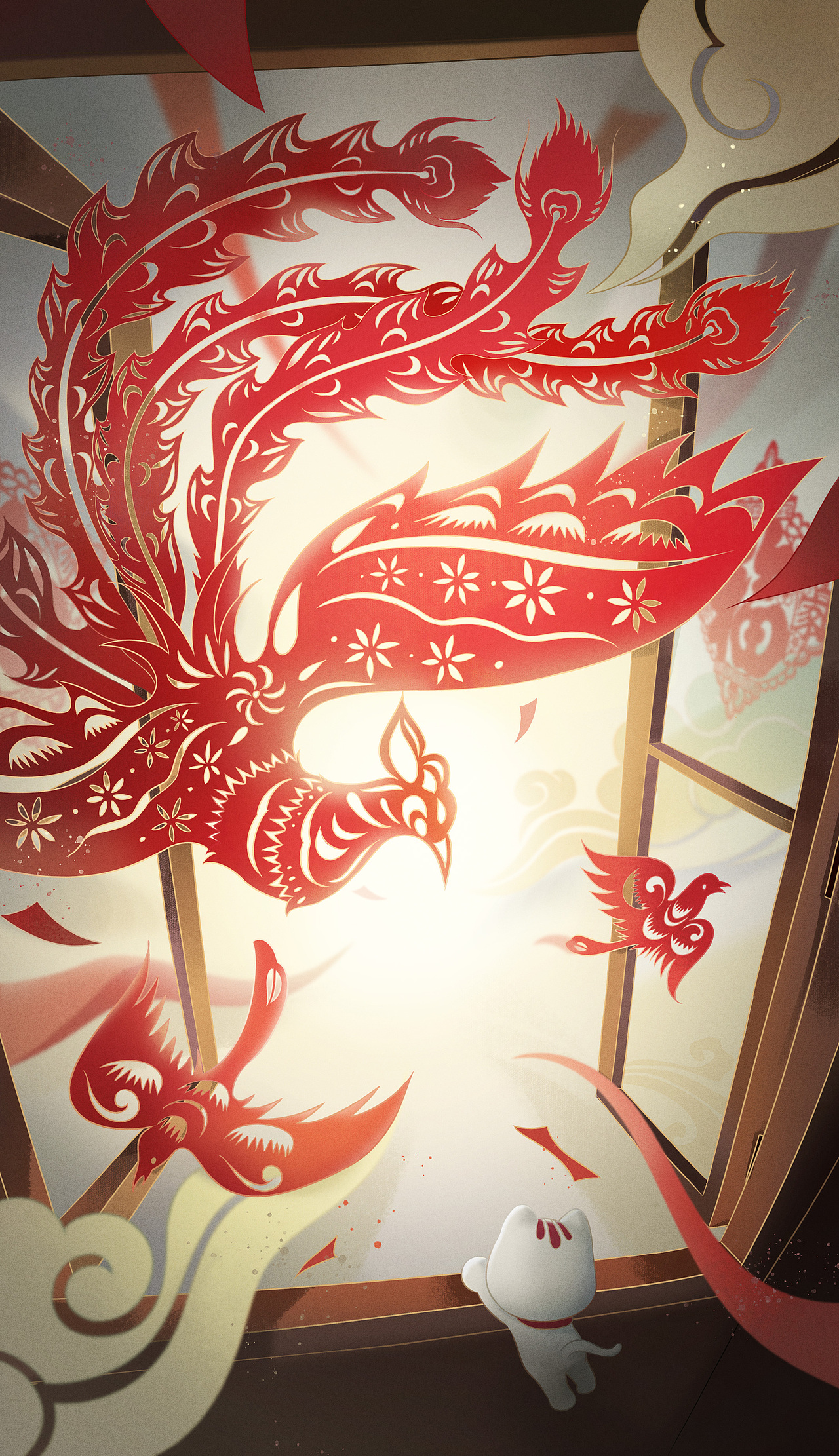 非物质文化遗产-朝朝宝国风海报