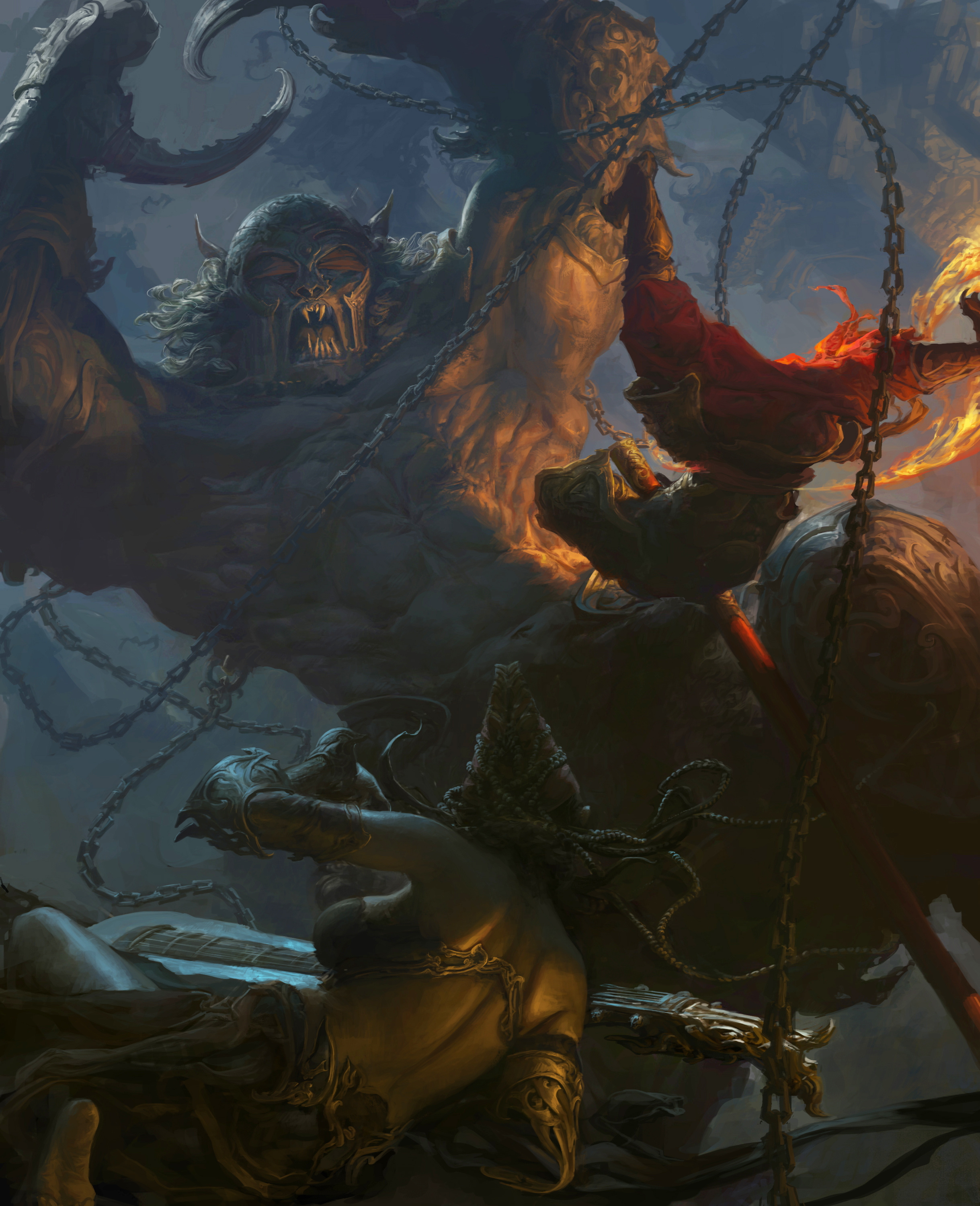 钟风华近期西游系列作品 无水印大图|插画|游戏原画|艺数绘cg - 原创