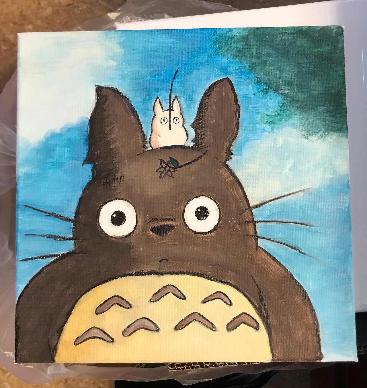 龙猫装饰画