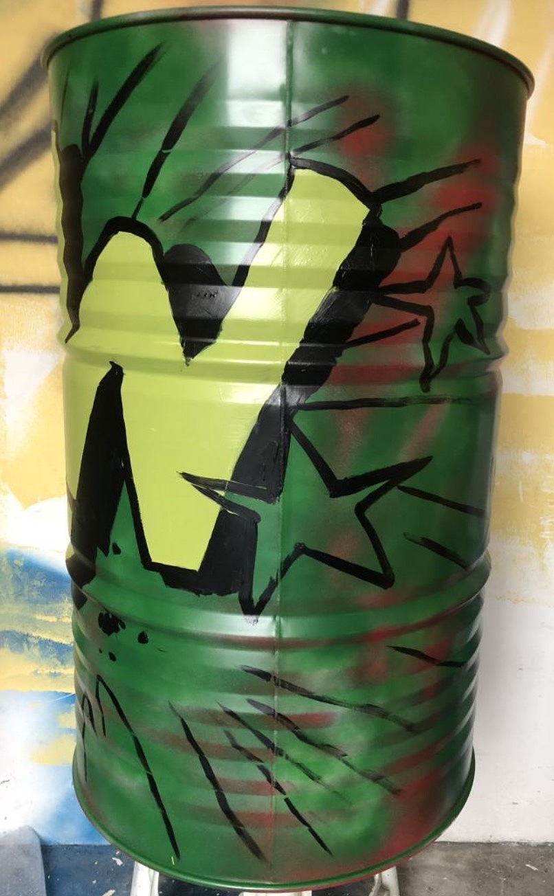 200l汽油桶涂鸦彩绘