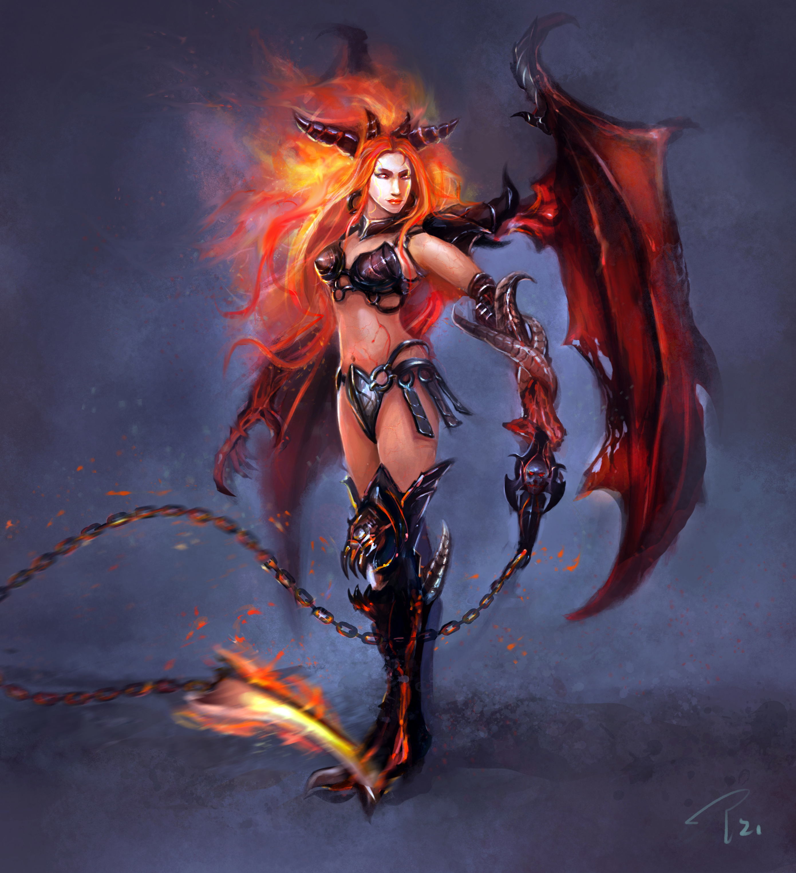 英雄无敌6人设练习|插画|商业插画|cyborgtz - 原创作品 - 站酷