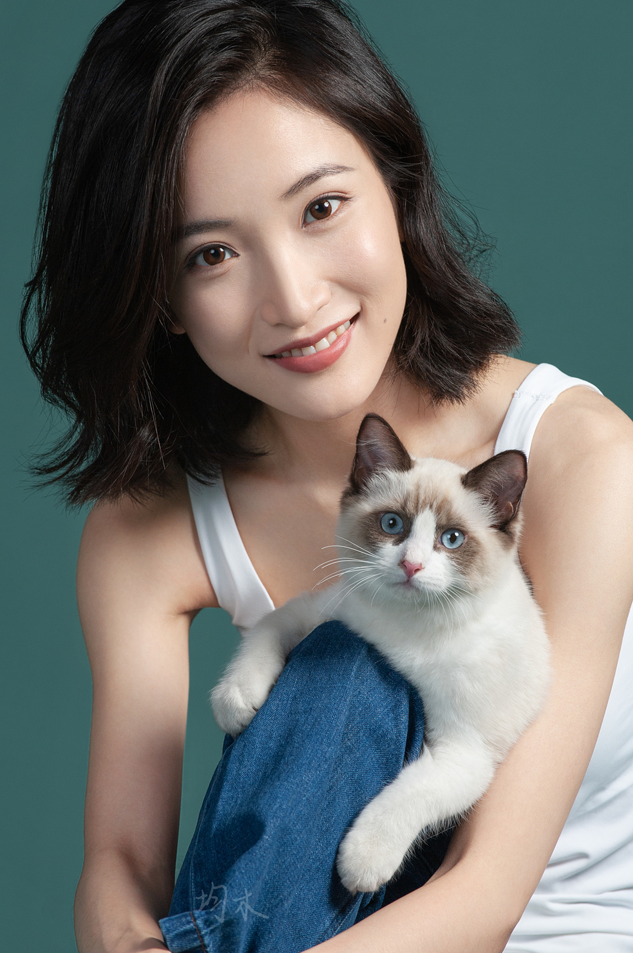 千惠和熊猫【均木纪实宠物摄影】