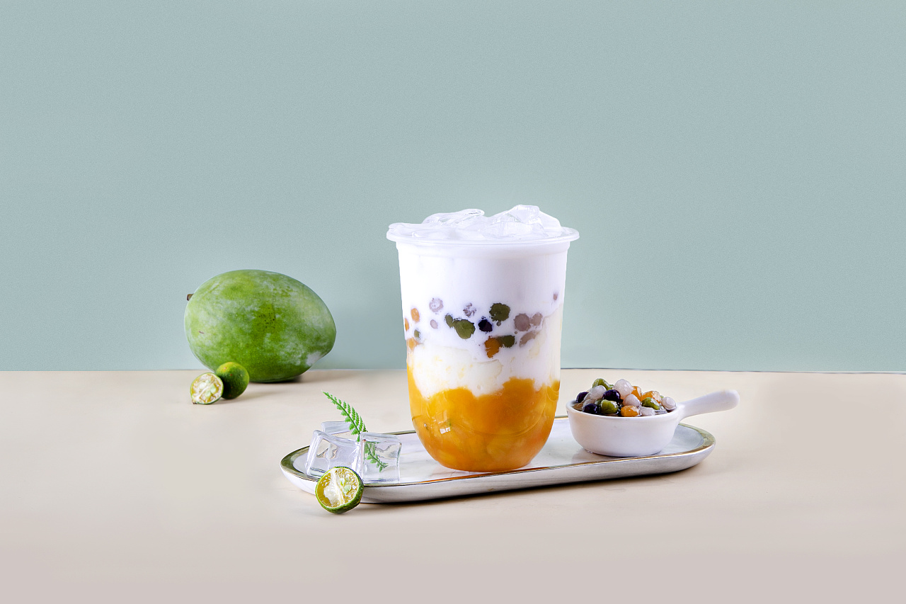 椰乳水果茶