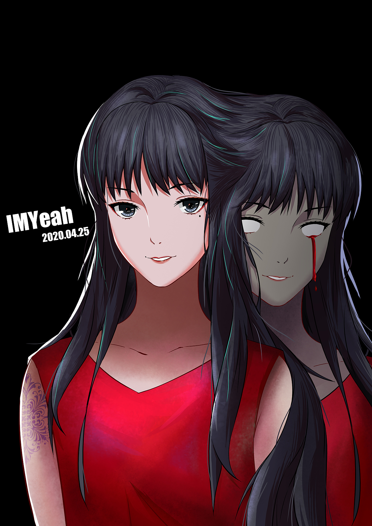 富江~|插画|创作习作|imyeah1024_原创作品-站酷zcool