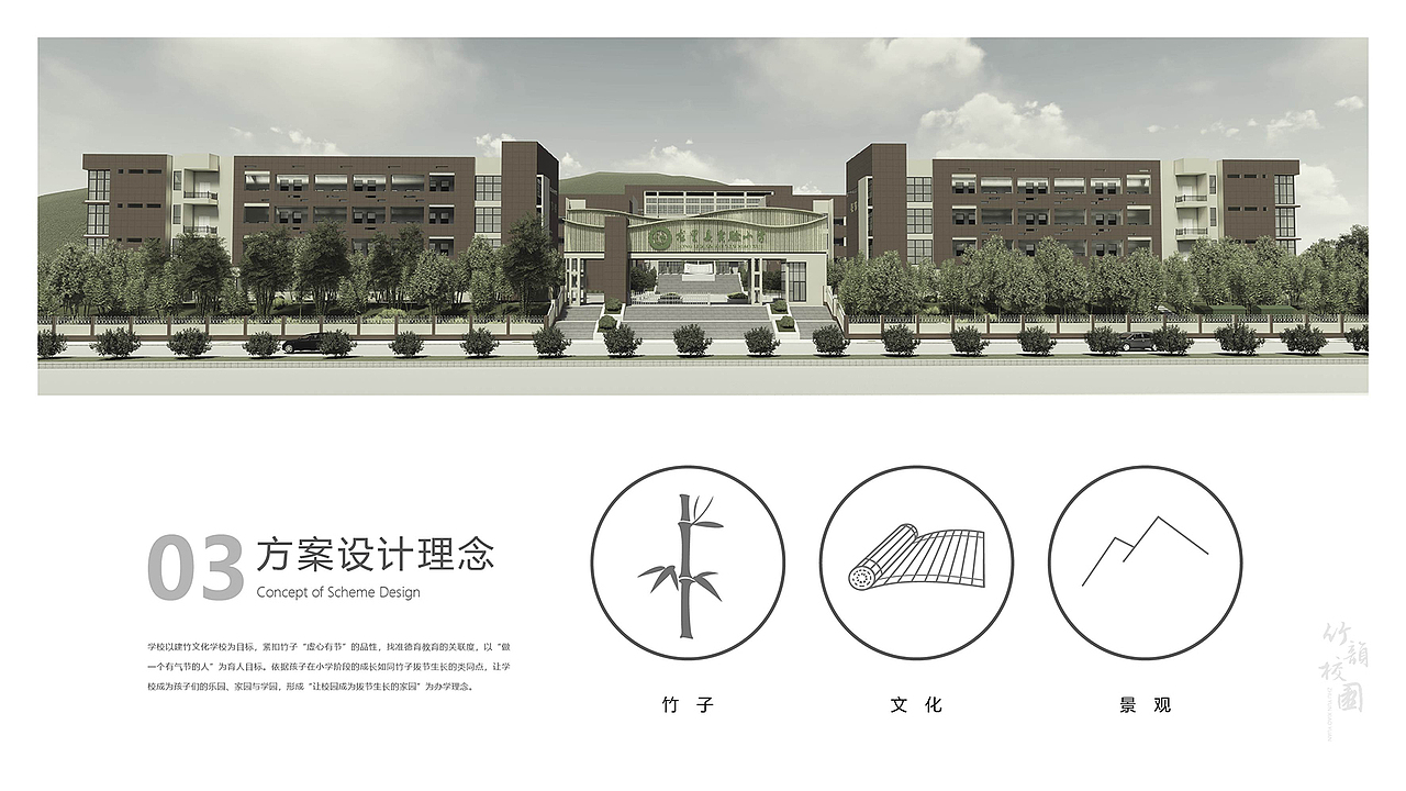 竹韵校园文化（图ZMjIwMjA3OTY4） - 景观设计 - 站酷设计师森美文化设计原创素材 - 站酷ZCOOL