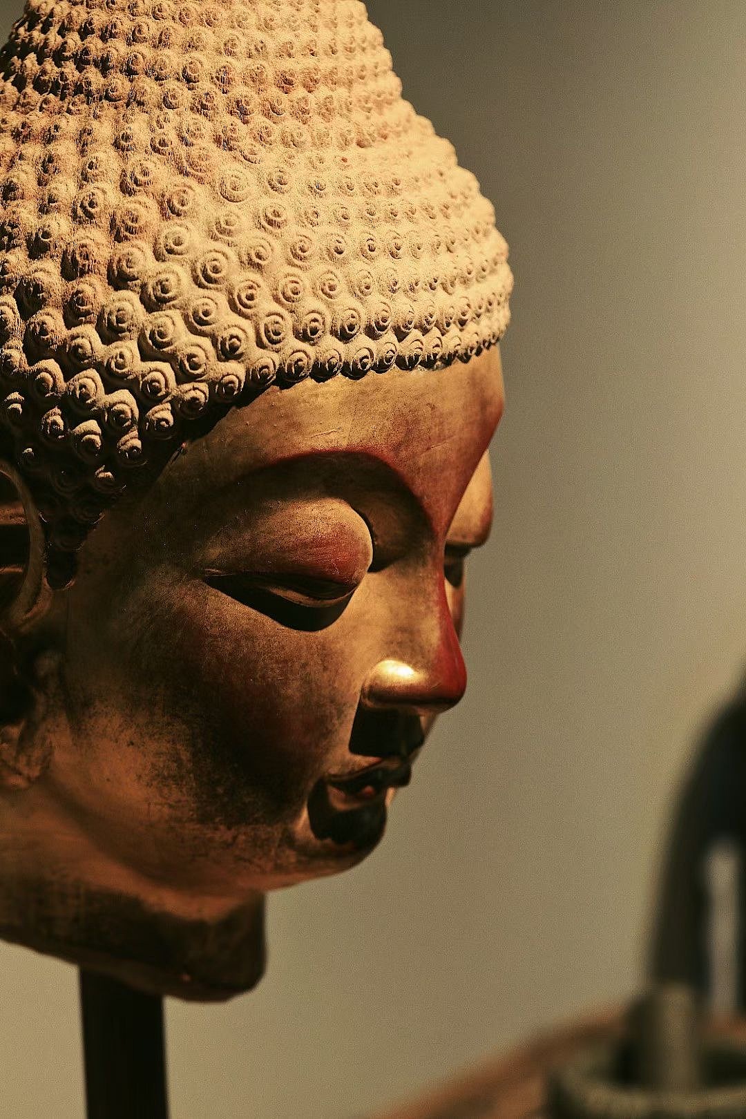 香樟木|金箔佛首