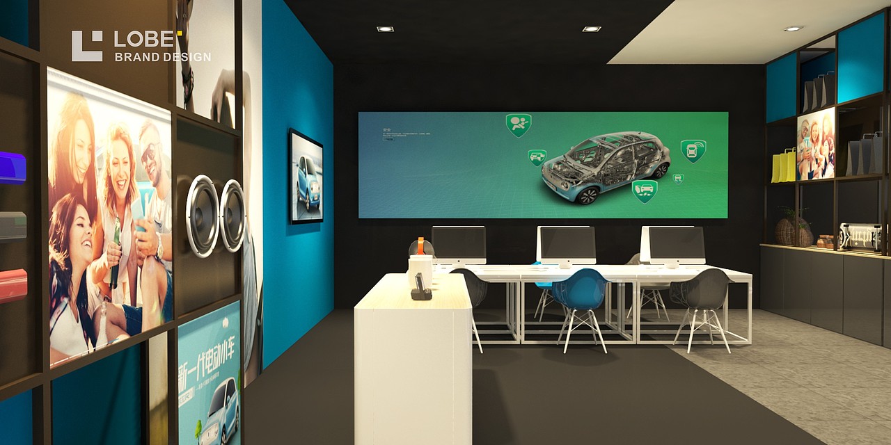 欧拉汽车终端销售店面设计