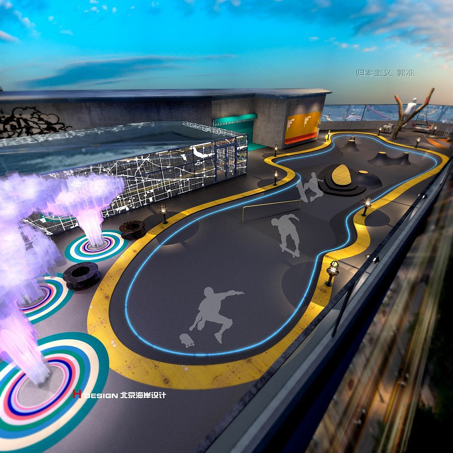 粟氏天府烧烤店蜂巢商业体设计案例（图ZOTI2MjM4NzI=） - 家装设计 - 站酷设计师海岸设计原创素材 - 站酷ZCOOL