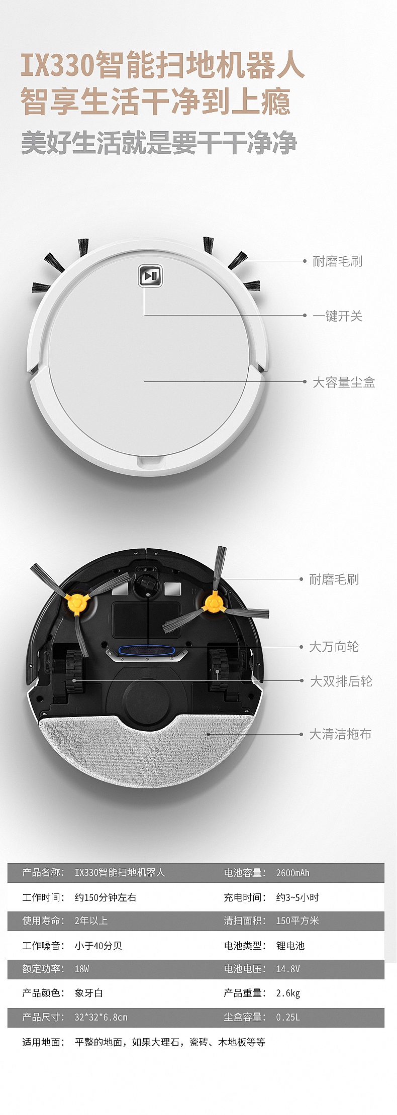 详情 家电类 IS330扫地机器人