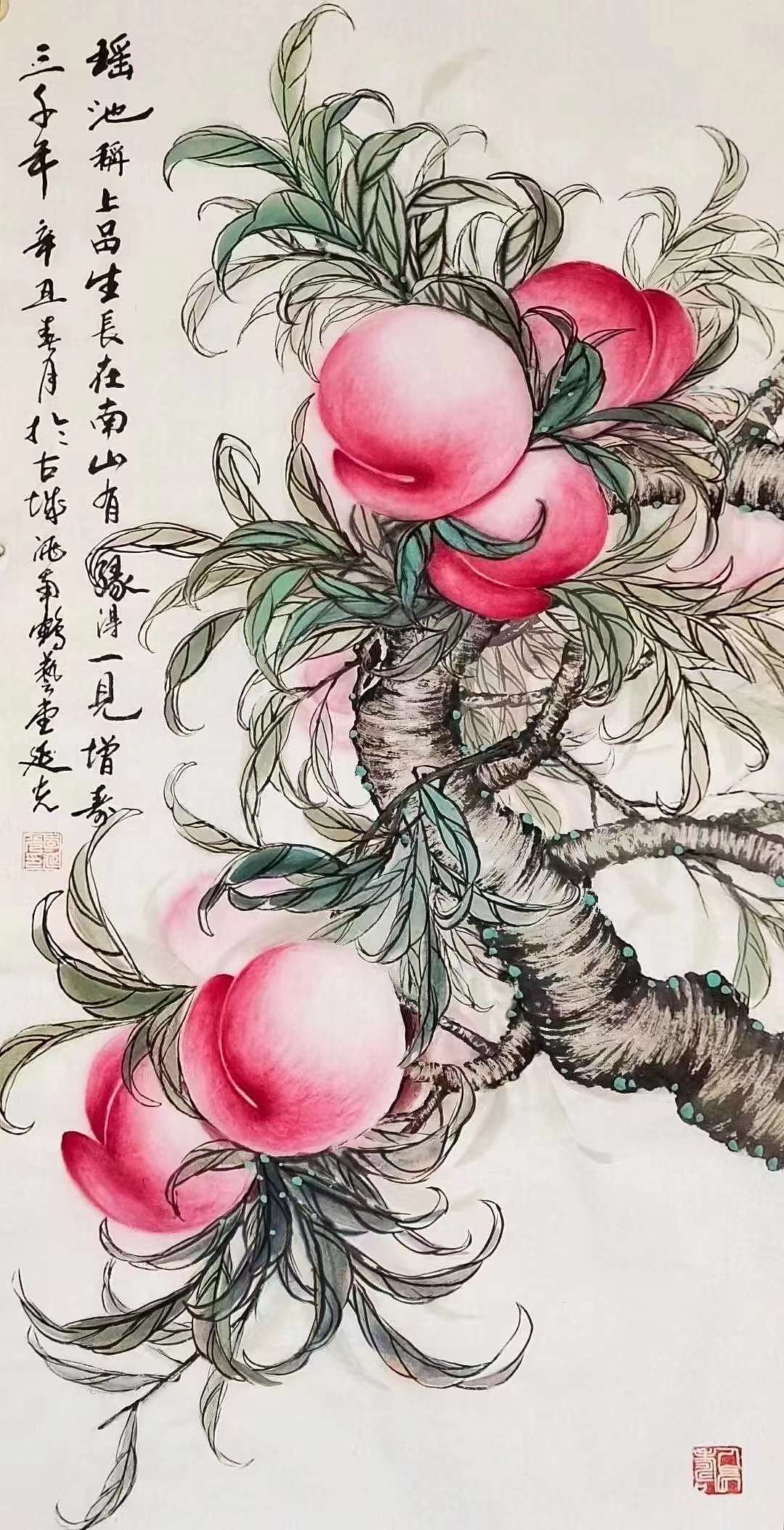 李延光国画作品中的花鸟诗意（图ZMjkxOTk1Nzk2） - 绘画 - 站酷设计师易阁字画网张小克原创素材 - 站酷ZCOOL