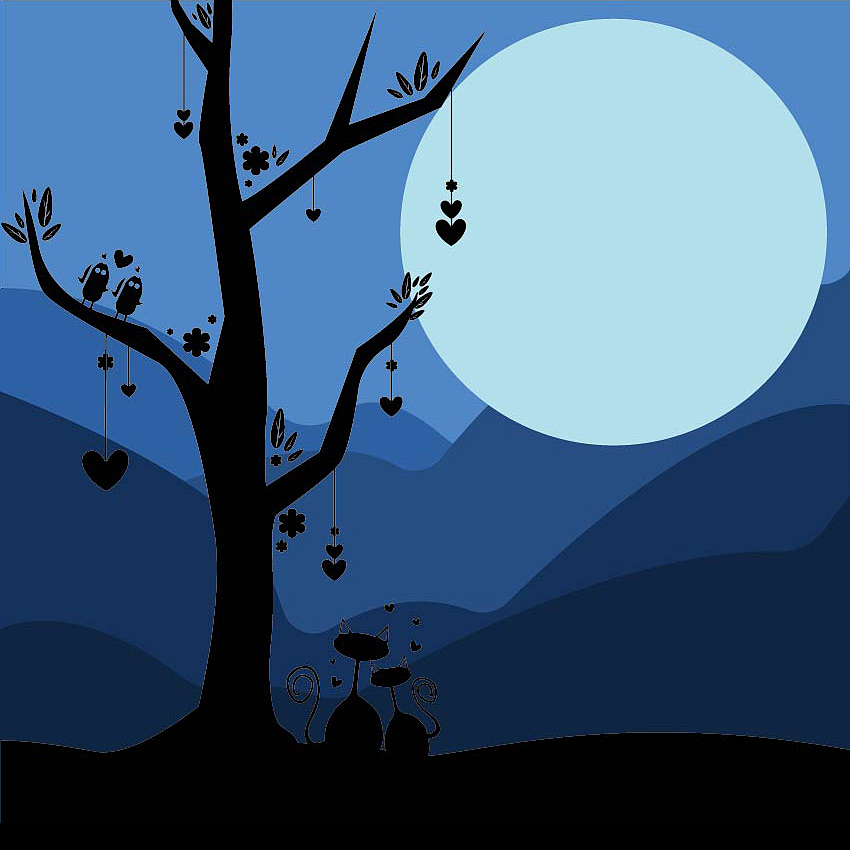 浪漫七夕（圖ZNTM4NzQzMDA=） - 藝術插畫 - 站酷設計師蘭女孩原創(chuàng)素材 - 站酷ZCOOL