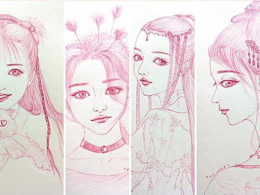 手繪練習(xí)D（個(gè)人主頁(yè)-ZNDY4NTExMDQ=） - 創(chuàng)作習(xí)作 - 站酷設(shè)計(jì)師小火紅泥原創(chuàng)素材 - 站酷ZCOOL