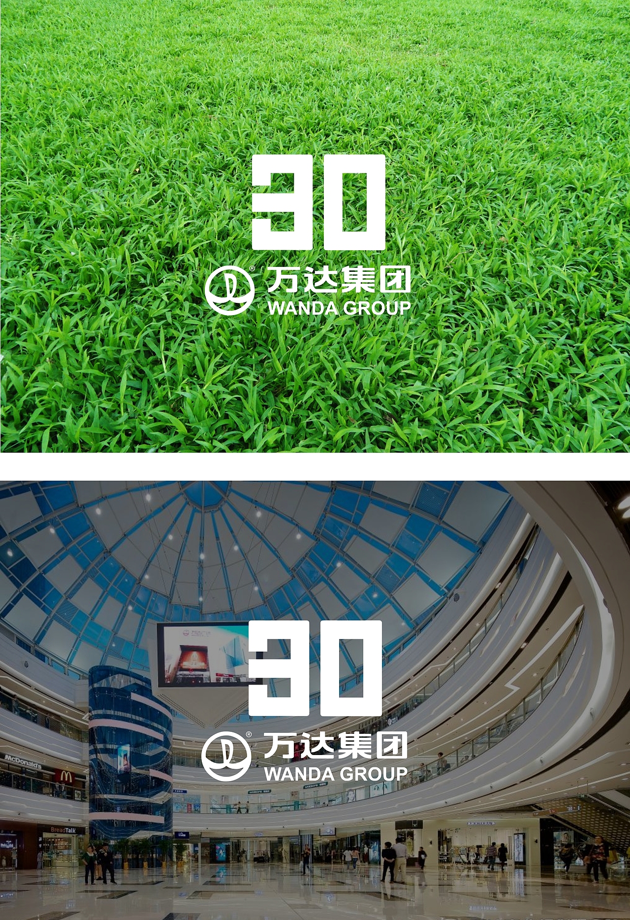 万达30周年庆LOGO