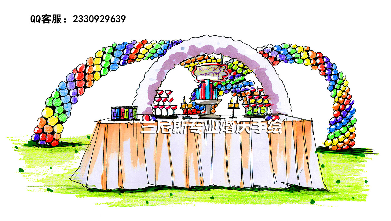 婚礼手绘设计分享——兰尼斯婚礼手绘培训中心  湖南长沙第一家专业婚礼手绘培训中心&婚礼手绘师培训