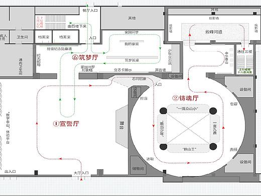某地方志館平面布局（個人主頁-ZNDc5MzQyMzY=） - 展陳設(shè)計 - 站酷設(shè)計師滿滿無常原創(chuàng)素材 - 站酷ZCOOL