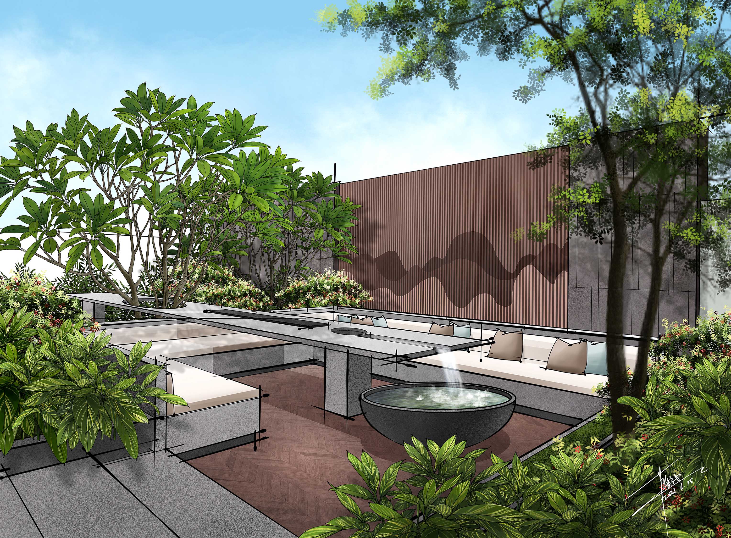 纯粹—劳彩媚景观建筑ipad手绘网络系统课_纯粹劳彩媚手绘-站酷zcool