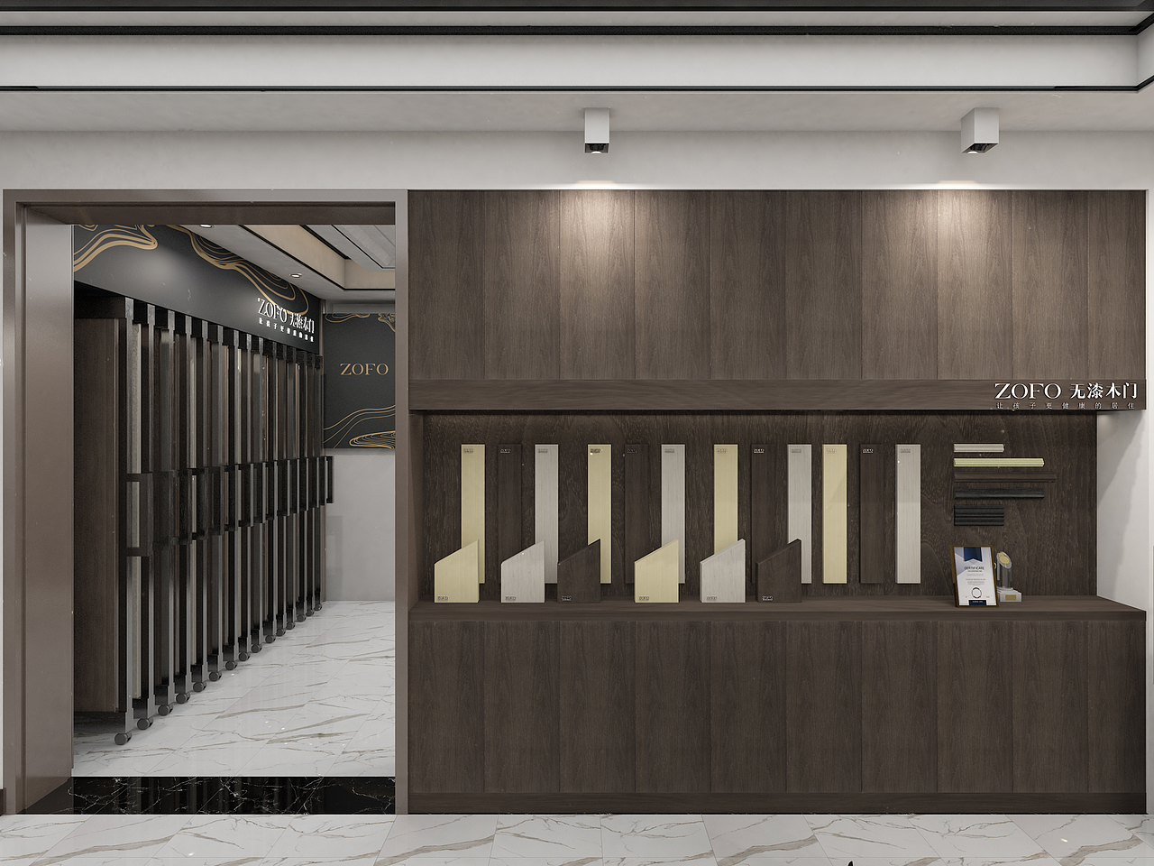 众福木门专卖店设计 红勾品牌策划（图ZMjMxNTY0NTky） - 展陈设计 - 站酷设计师红勾品牌策划原创素材 - 站酷ZCOOL