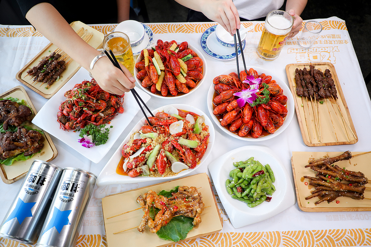 实体店龙虾拍摄