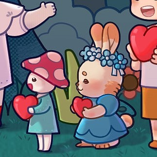 来者都带着自己的爱呀~