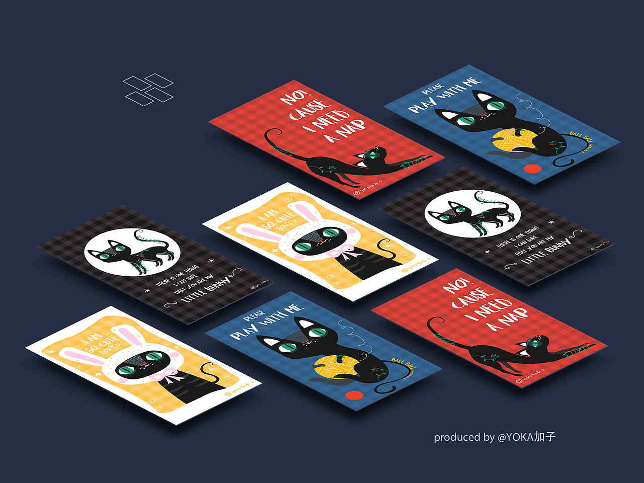 儿插风格猫咪矢量手绘插画（图ZMTA5NzIyMzEy） - 商业插画 - 站酷设计师YOKA加子原创素材 - 站酷ZCOOL