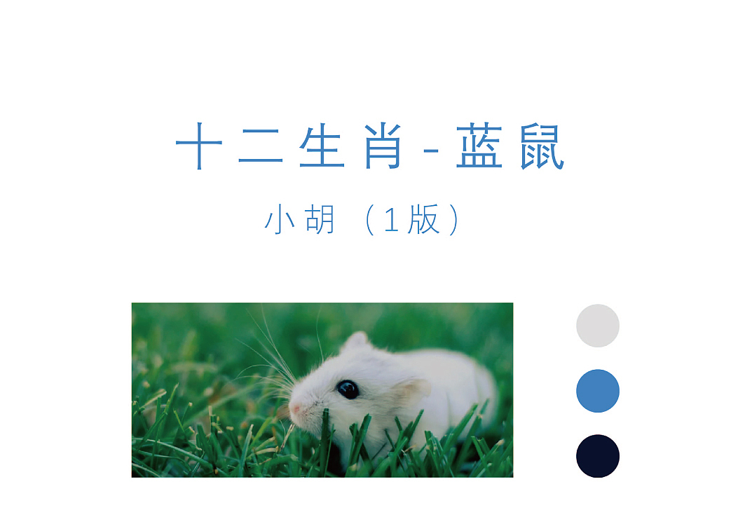美瞳设计：十二生肖-蓝鼠（图ZMjkyMzM0MTky） - 图案 - 站酷设计师美瞳原画师胡晓原创素材 - 站酷ZCOOL