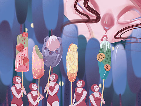 🎨《SweetDream》系列插画｜《凉飕飕》