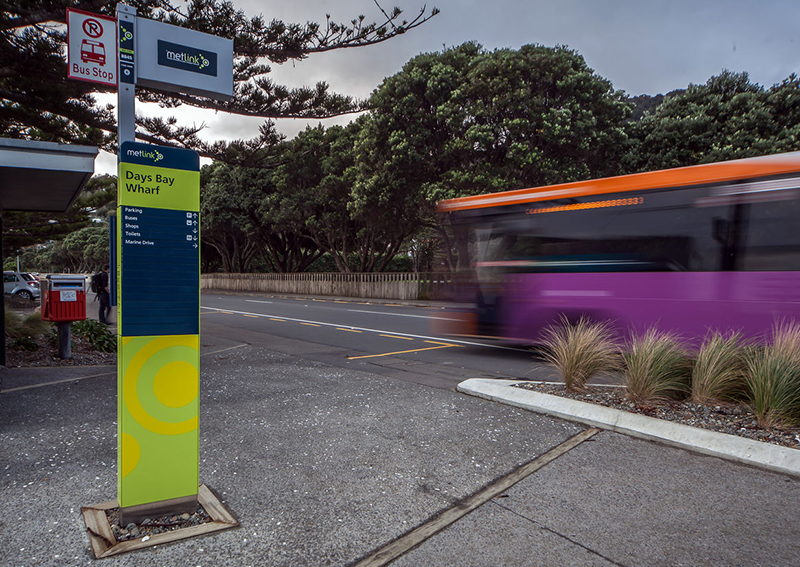 惠灵顿metlink公共交通系统导视系统设计